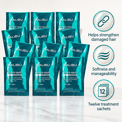 Malibu C Miracle Repair Reconstructor 12pcs — product benefits
