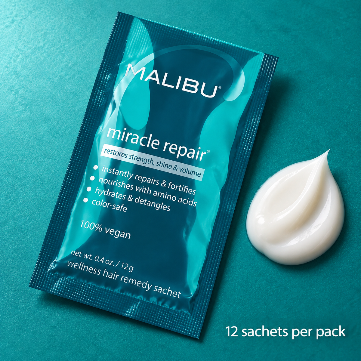 Malibu C Miracle Repair Reconstructor 12pcs — close-up product detail