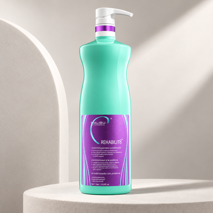 Malibu C Rehabilit8 Protein Conditioner 1L — studio product photograph