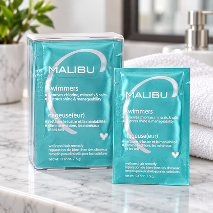 Malibu C Swimmers Hair Treatment 12pc — close-up product detail
