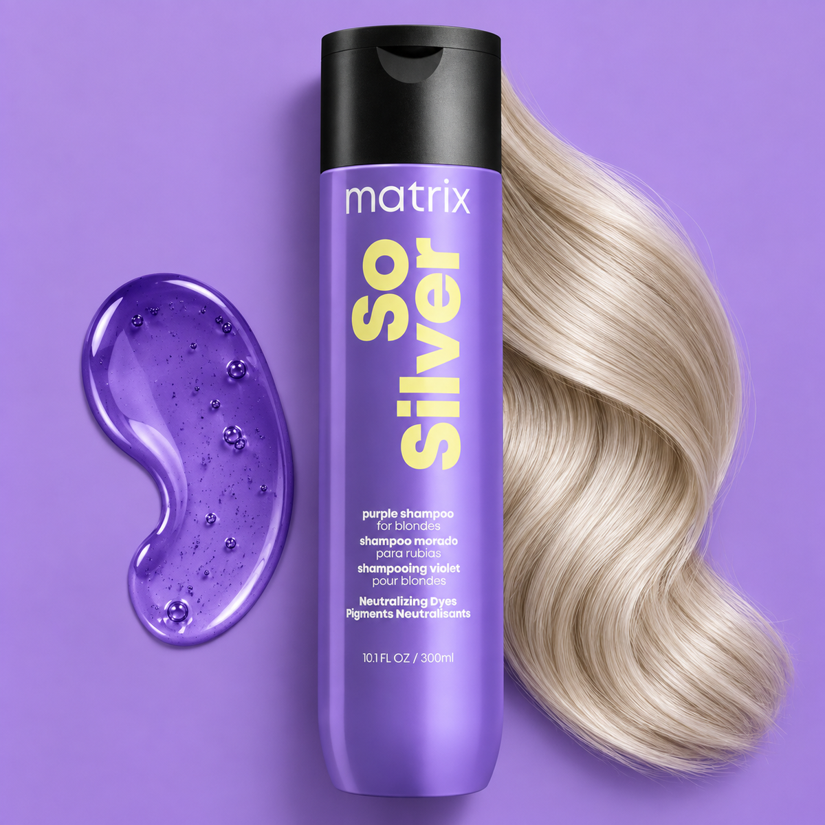 Matrix Total Results So Siver Color Obsessed Shampoo — detail and texture photograph