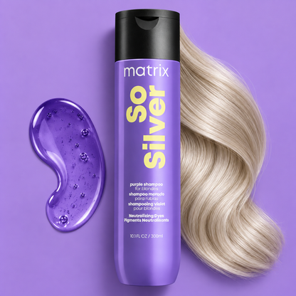 Matrix Total Results So Siver Color Obsessed Shampoo — detail and texture photograph