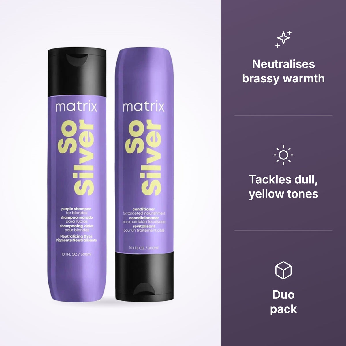 Matrix Total Results So Silver Duo Pack 300ml