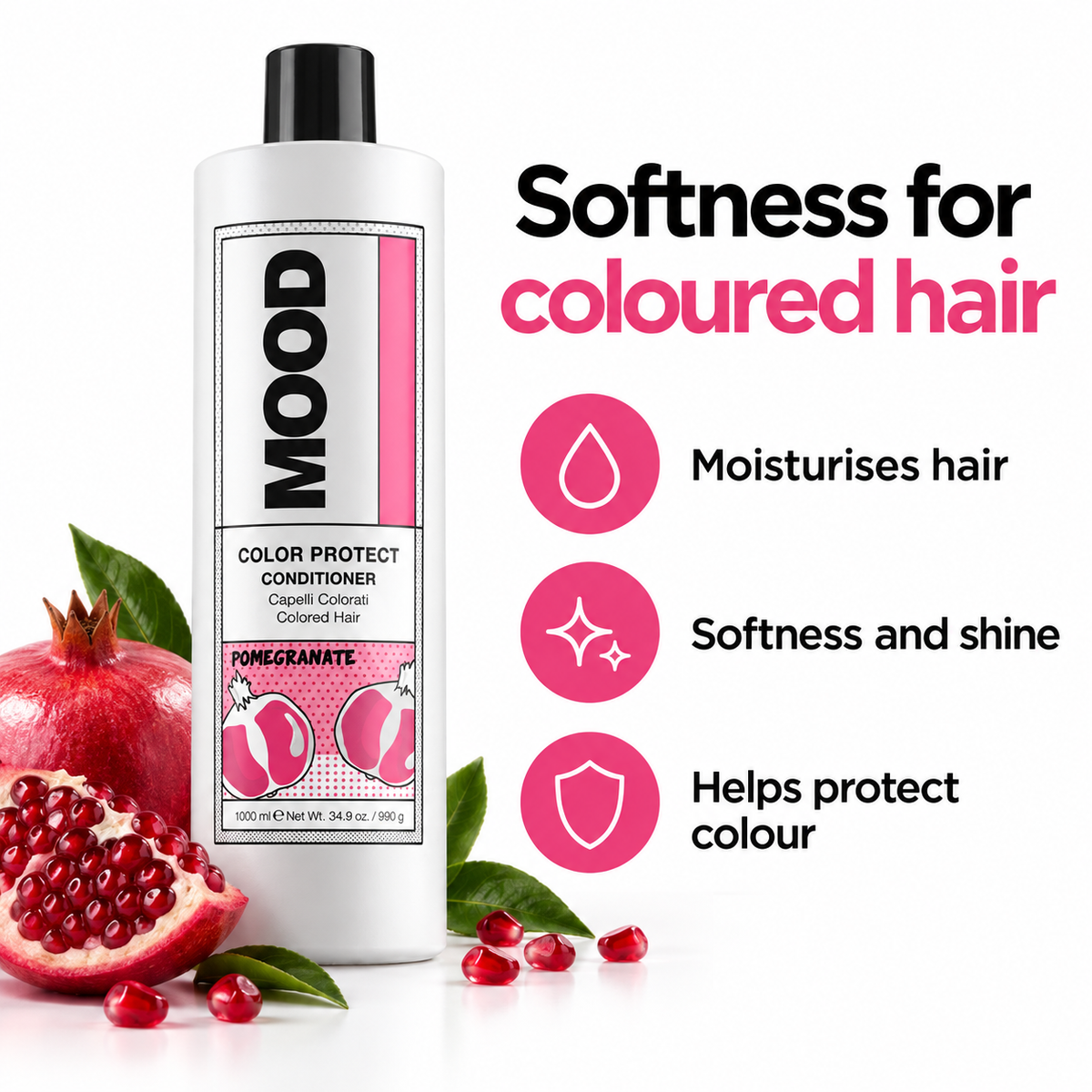 MOOD Color Protect Conditioner 1L — key product benefits