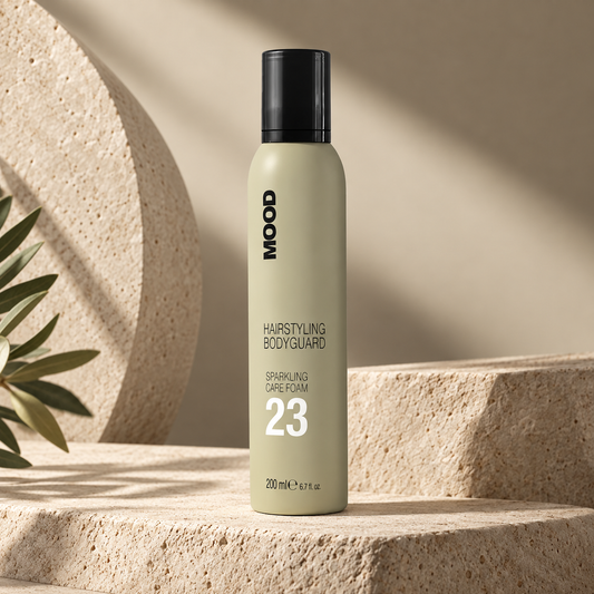 MOOD 23 Sparkling Care Foam 200ml — studio product photograph