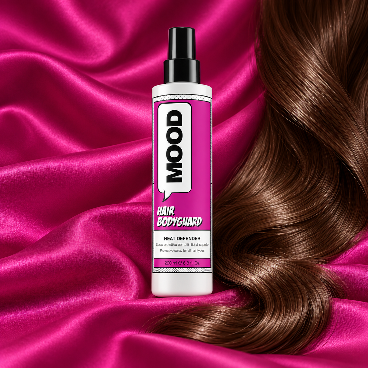 MOOD Hair Bodyguard Heat Defender 200ml — close-up product detail