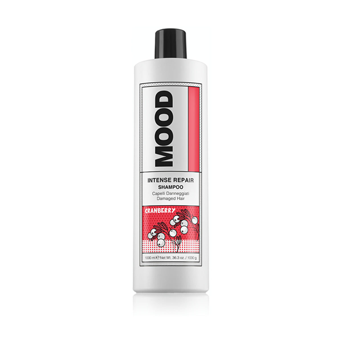 MOOD Intense Repair Shampoo 1L salon size for dry, coarse hair