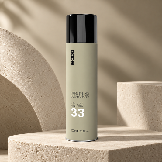 MOOD 33 Fixing Spray No Gas 300ml — studio product photograph