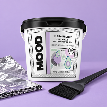 MOOD Ultra Blonde 3-in-1 Power Lightener 400g — close-up product detail