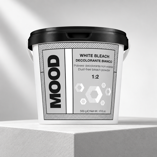 MOOD White Powder Lightener 500g — studio product photograph