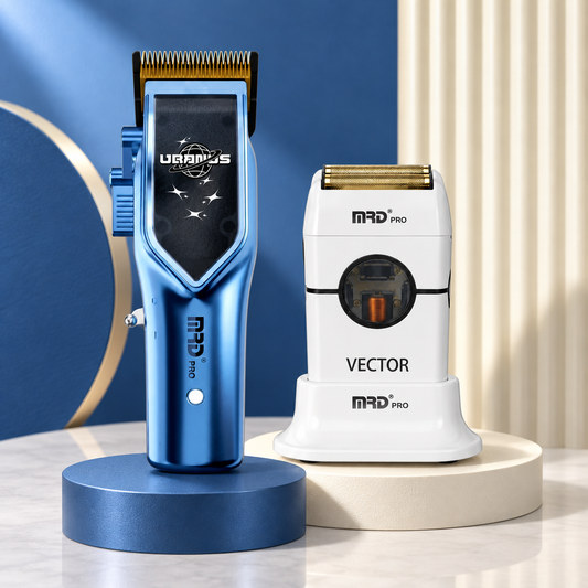 MRD Pro Uranus+Vector Duo (Clipper & Foil Shaver) - studio product photograph