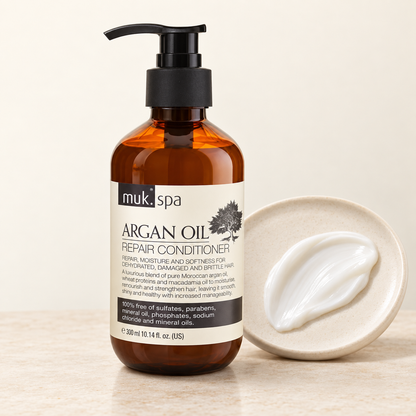 Muk Spa Argan Oil Repair Conditioner 300ml — product and texture detail