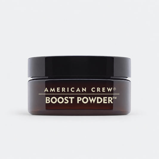 Close-up of the American Crew Boost Powder jar included in the Boost Volume Duo