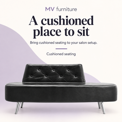 Avalon Waiting Lounge W11 — A cushioned place to sit. Cushioned seating.
