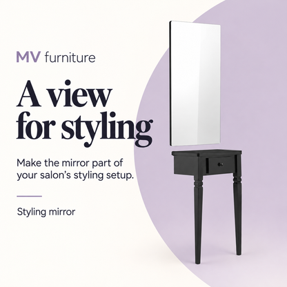 Adair Salon Work Station Mirror MY-5531 — A view for styling. Styling mirror.