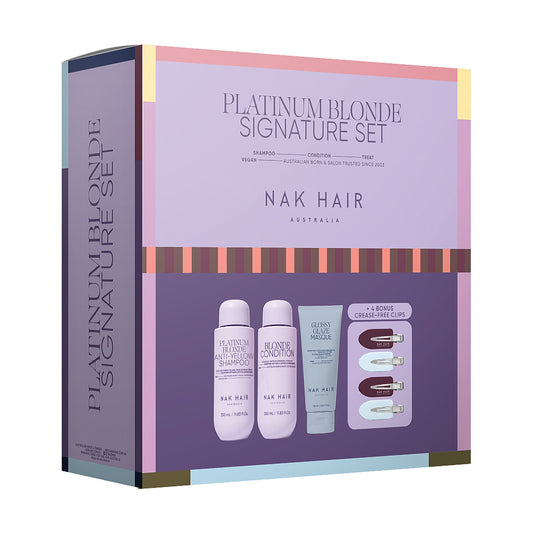 NAK Signature Platinum Blonde Trio with Gift 2026 gift pack, supplier SKU XPBTRIO26