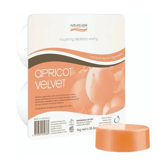 Natural Look Apricot Velvet Hot Wax 1 Kg - MV hair and beauty