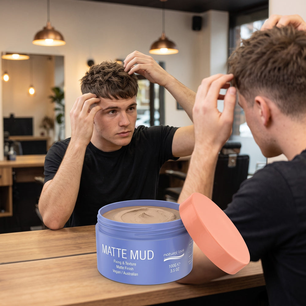 Natural Look StyleArt Matte Mud 100g in use