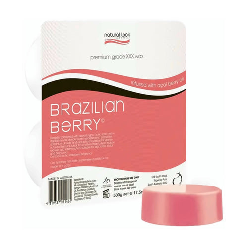 Natural Look Brazilian Berry Hot Wax 500g – product image