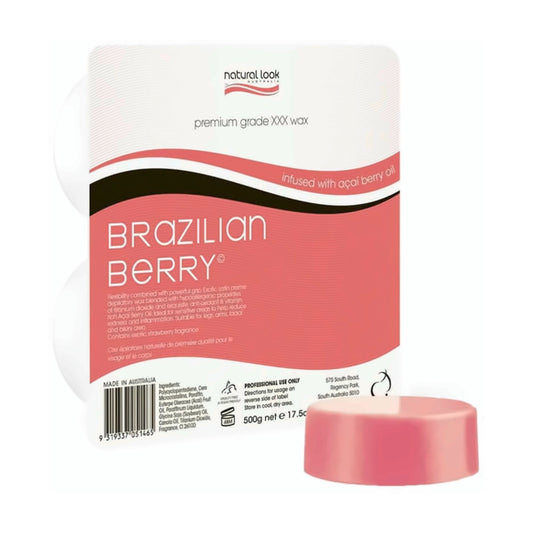 Natural Look Brazilian Berry Hot Wax 500g – product image