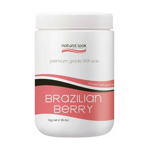 Natural Look Brazilian Berry Strip Wax 1kg Tub