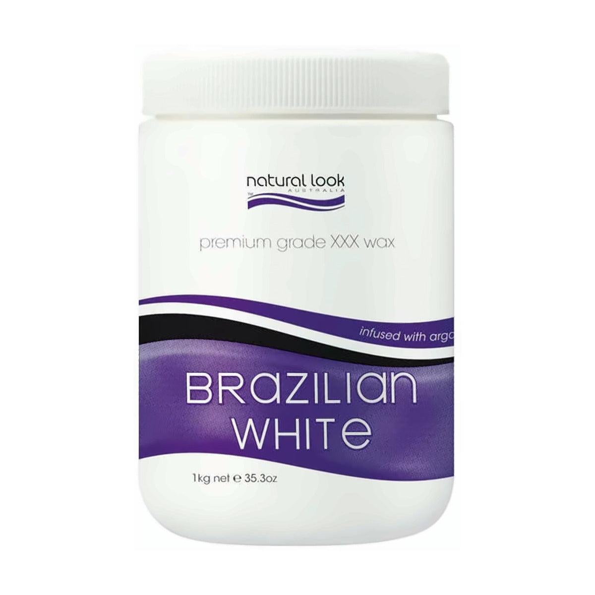 Natural Look Brazilian White Strip Wax 1kg Tub