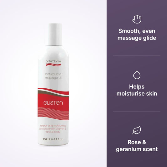 Natural Look Glisten Rose Body Massage Oil, third product view