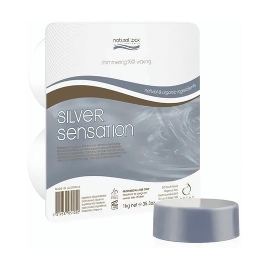Natural Look Silver Sensation Hot Wax 1kg - MV hair and beauty