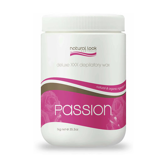 Natural Look Strip Wax Tub Deluxe Depilatory Passion 1kg