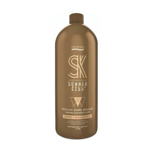 Natural Look Summer Kiss  Medium-Dark Bronze Spray Tanning Milk (10% DHA) - MV hair and beauty