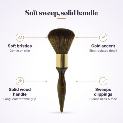 Neck Brush Long Handle With Gold, view 5