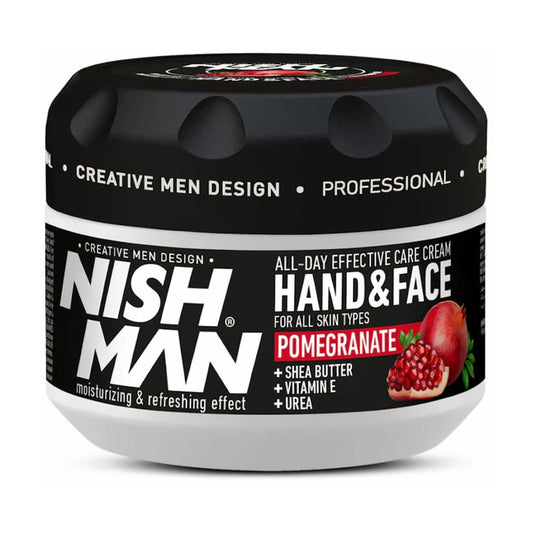 Nishman Hand & Face Cream with pomegranate extract, 300ml tub - MV hair and beauty