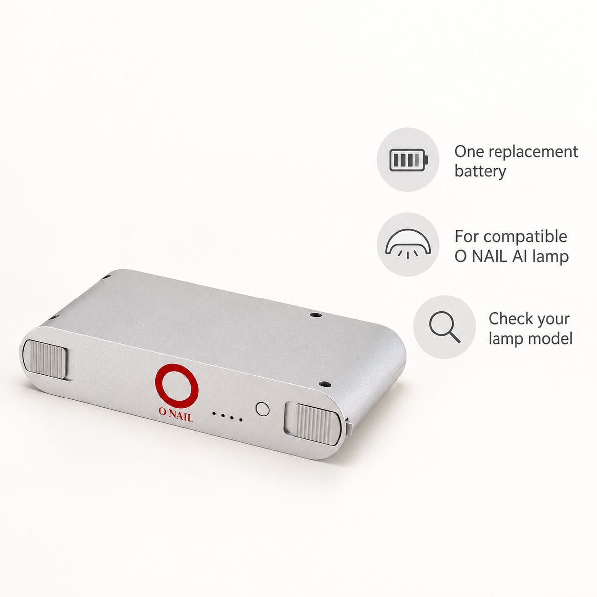 O NAIL Dedicated Battery (one) for AI Nail Lamp — product benefits