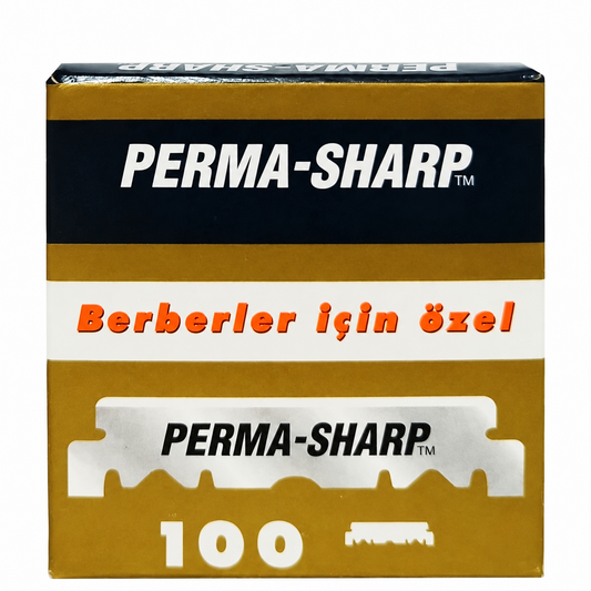 Perma-Sharp half razor blades — one box of 100 blades