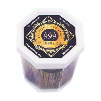 Premium Pin Company 999 Bobby Pins 1.5inch - Bronze - MV hair and beauty
