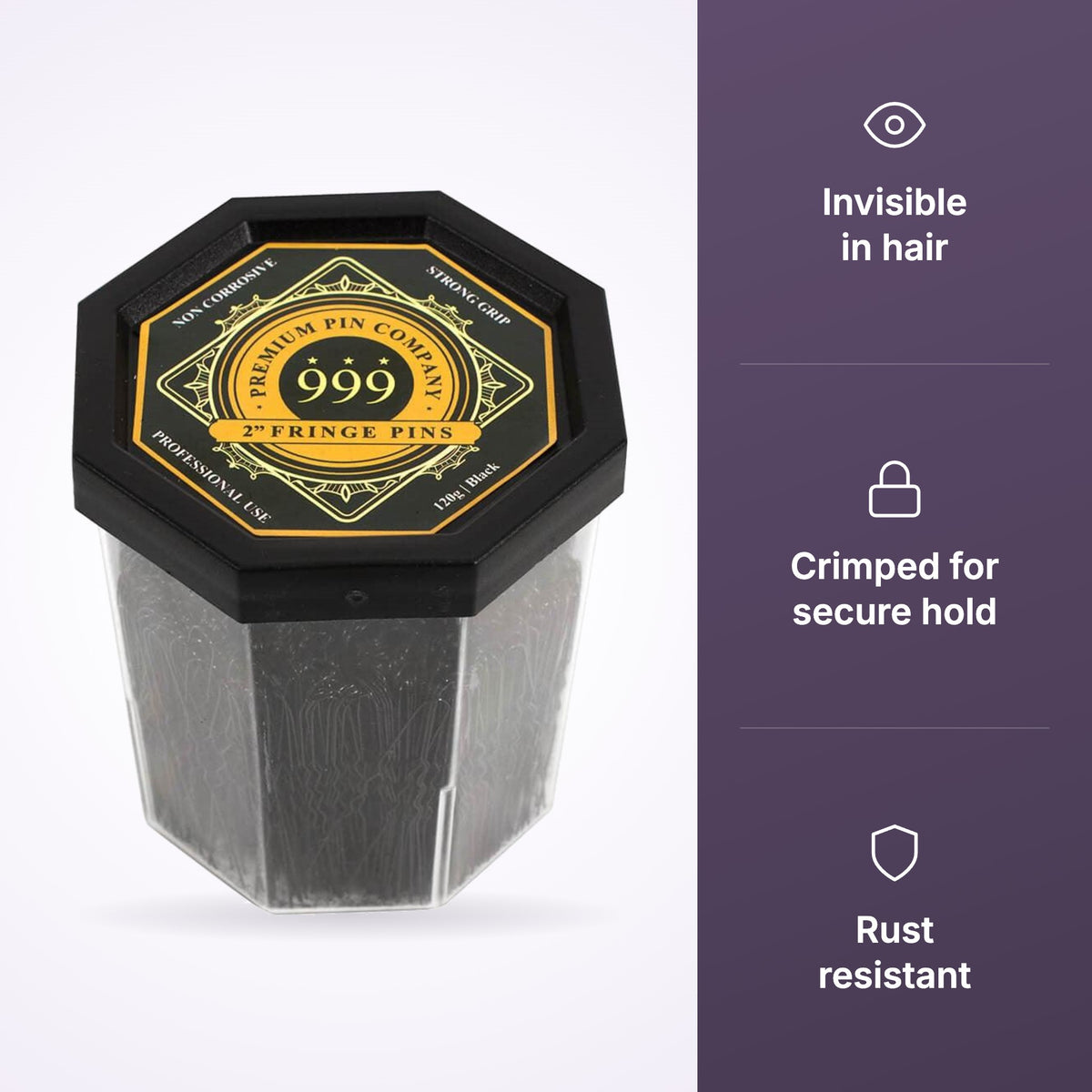 Premium Pin Company 999 Fringe Pins 2inch - Black key benefits
