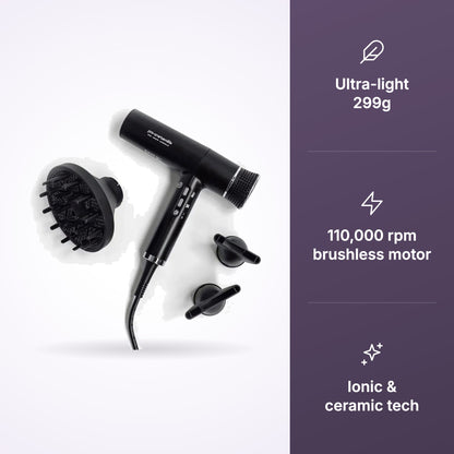 Pro-One Aerolite Hair Dryer – Black