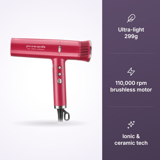Pro-One Aerolite Hairdryer - Pink Diamond