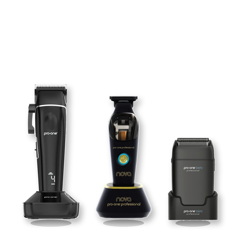 Pro-One Stealth, NOVA & Zero Black Premium Trio fixed bundle exact products on a clean white background