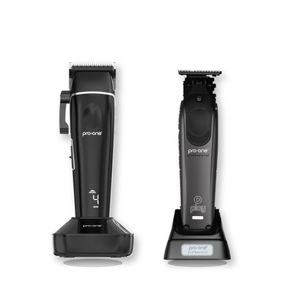Pro-One Stealth & Play Cordless Barber Duo fixed bundle exact products on a clean white background