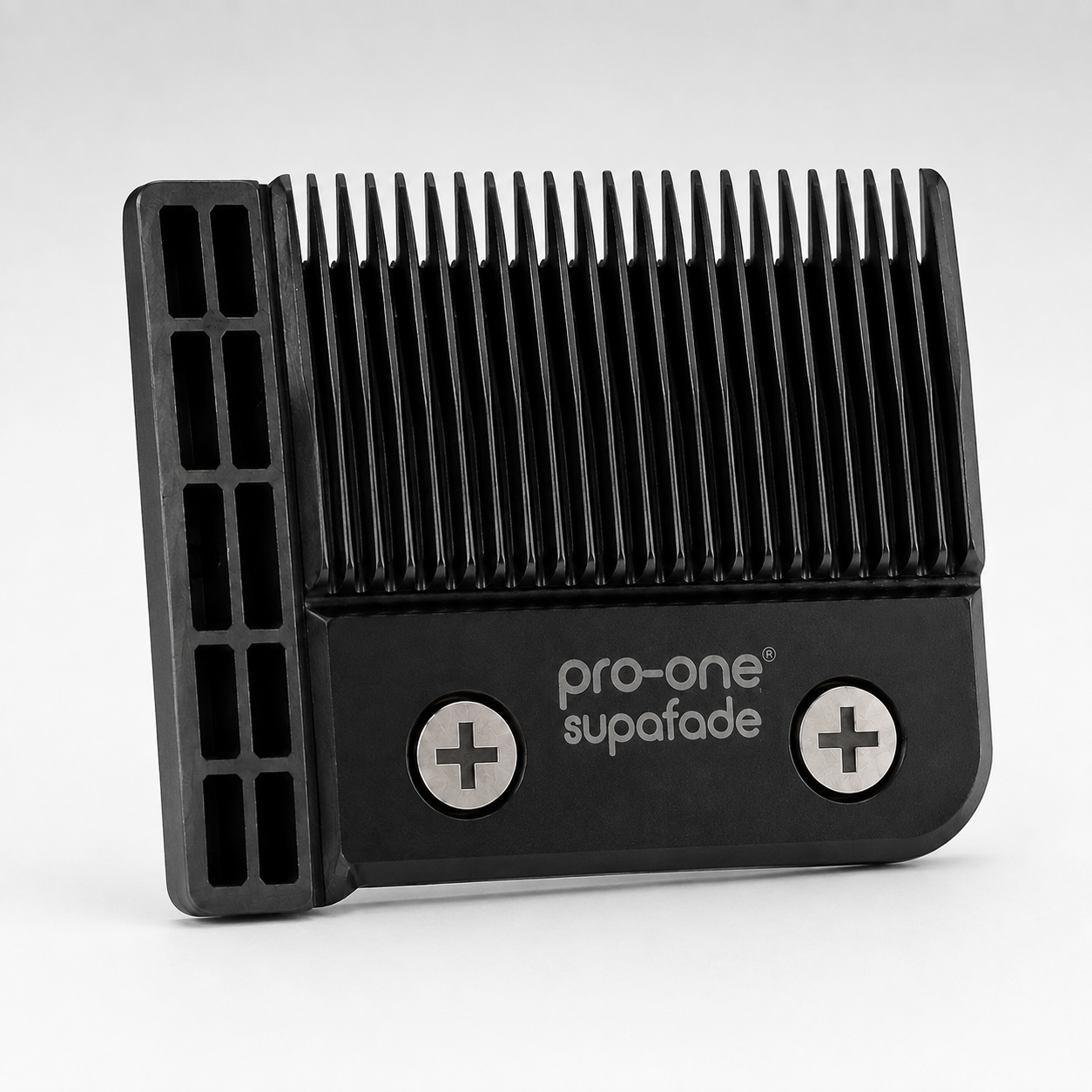 Pro-One Advanced Supafade ACME clipper blade angled view
