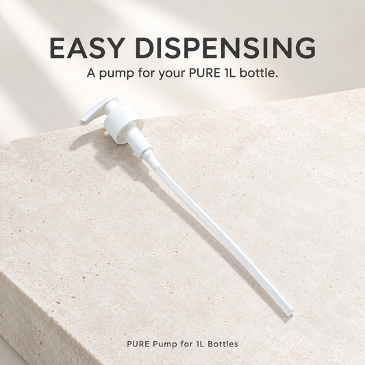 EASY DISPENSING. A pump for your PURE 1L bottle.