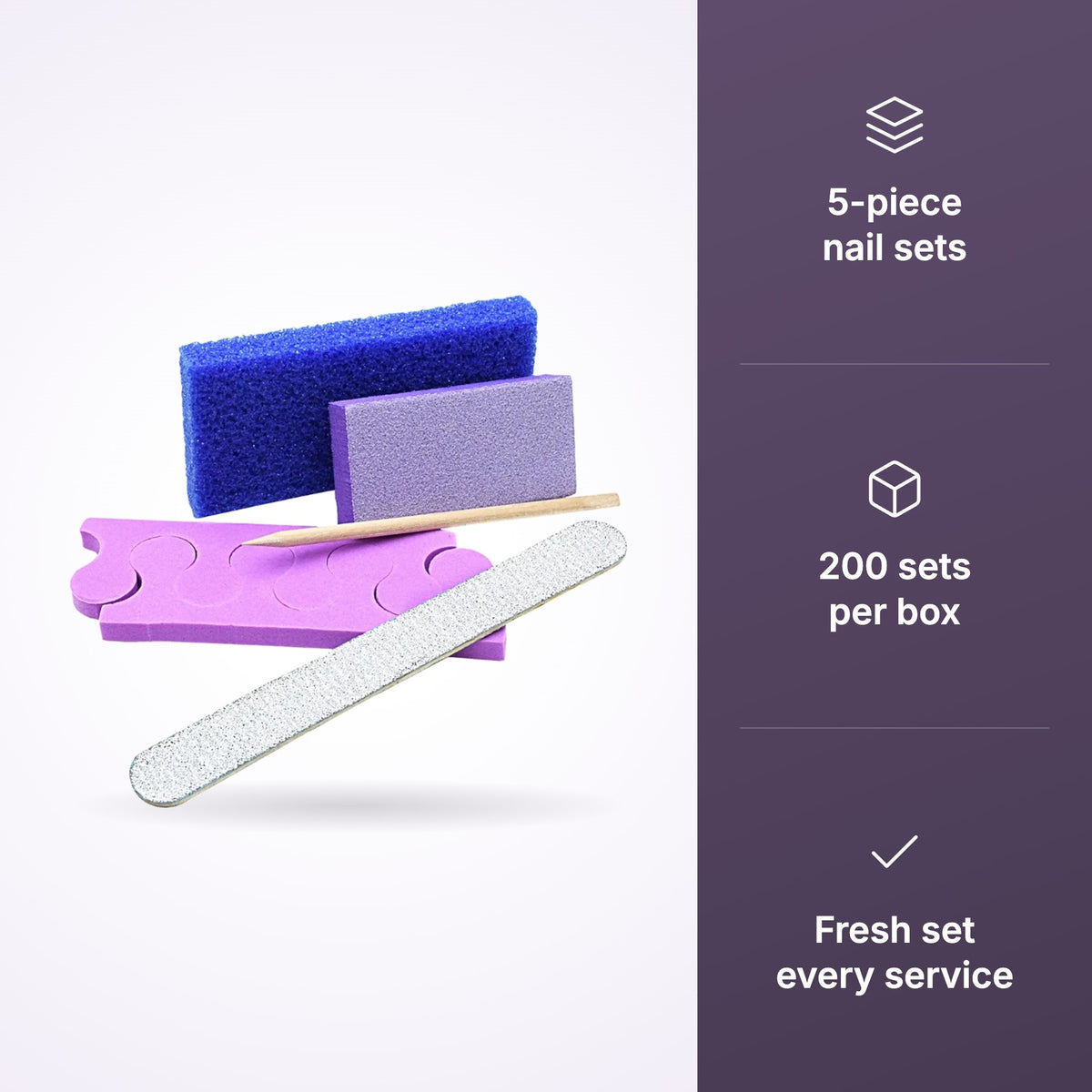 MV Disposable Manicure & Pedicure Kit benefit 1
