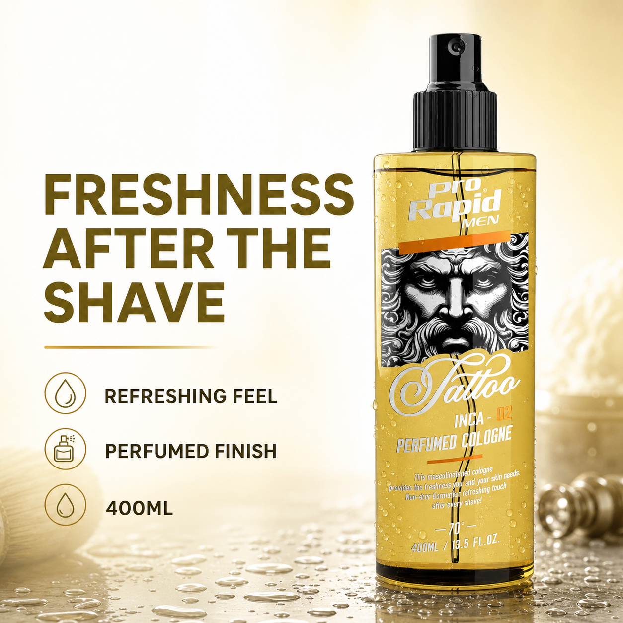 ProRapid INCA 02 refreshing post-shave benefits