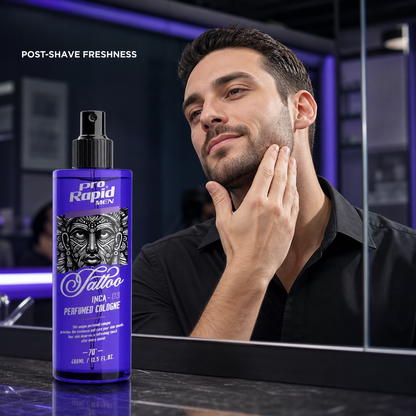 ProRapid INCA 03 post-shave application in a barbershop