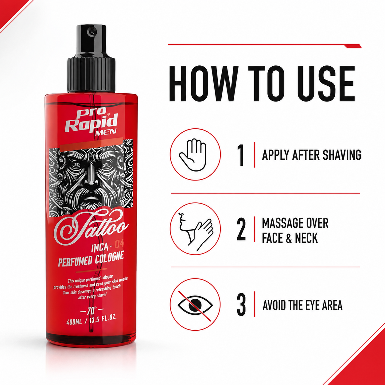 How to use ProRapid INCA 04 After Shave Cologne