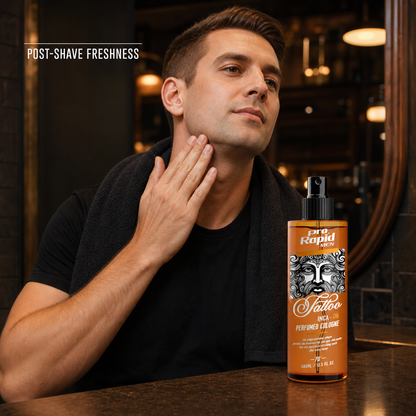 ProRapid INCA 06 post-shave application in a barbershop