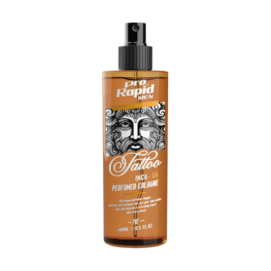 ProRapid INCA 06 Tattoo After Shave Cologne 400ml amber orange bottle