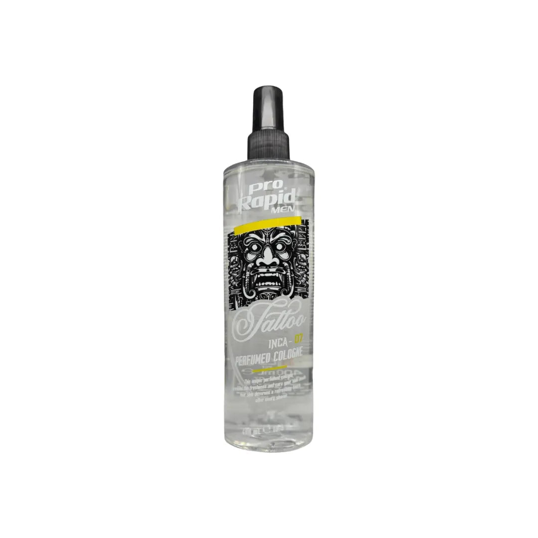ProRapid INCA 07 Tattoo After Shave Cologne 400ml clear silver bottle