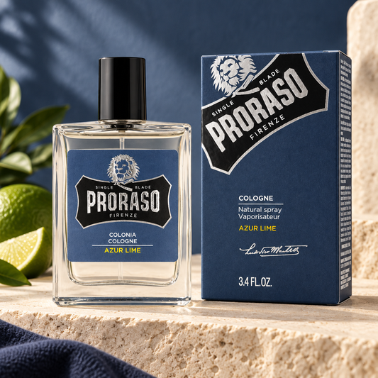 Proraso Cologne Azur Lime 100ml studio photograph